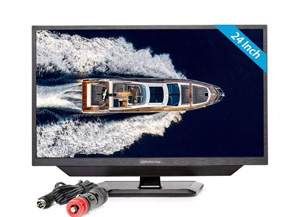 Alphatronics 12 volt tv's voor boot, camper en caravan.