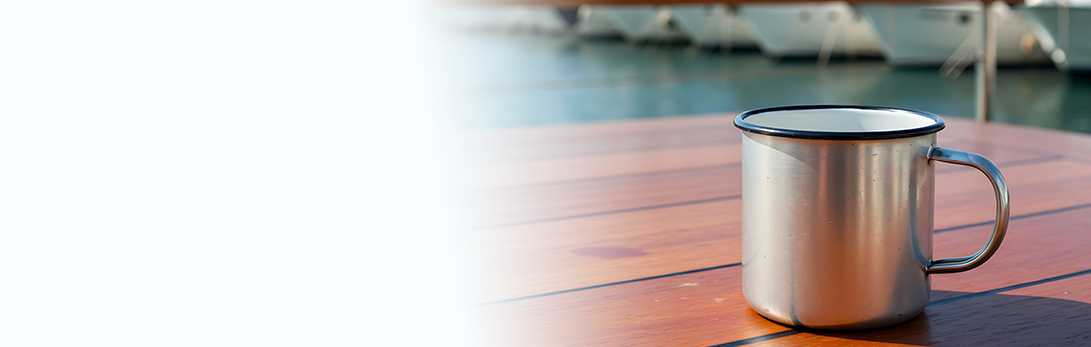 RVS scheepsservies voor de boot