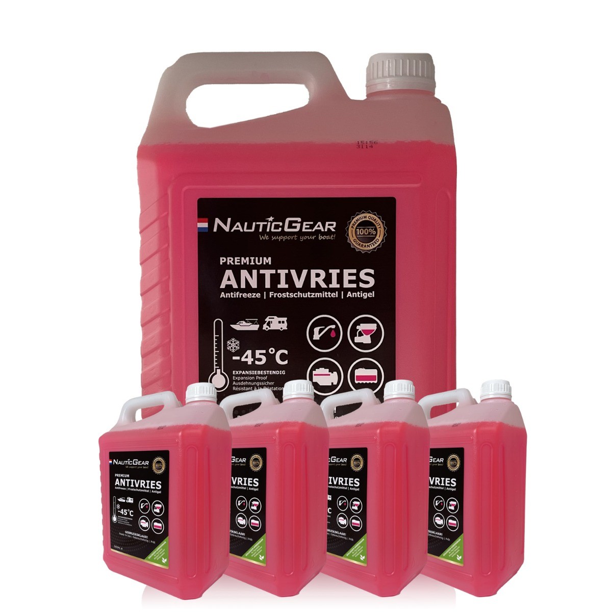 Image of NauticGear® Antivries voor boot, Motor, WC en Drinkwatersysteem 5 Liter Editie 2024/25