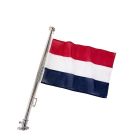 RVS 316 Vlaggenstok 75 cm Compleet met Houder en Nederlandse Vlag