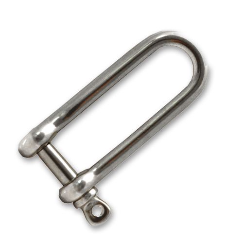 D-sluiting lang, oogbout, 4-8mm, RVS D-sluiting lang, oogbout, 4-8mm, RVS