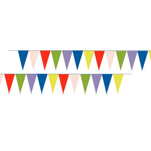 Pavoiseer vlaggetjes, lengte lijn: 12 meter