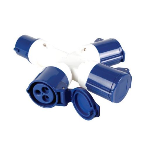 CEE drieweg splitter 16A voor walstroomkabels