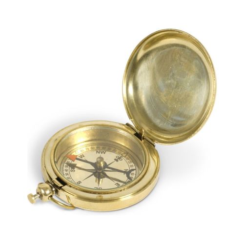 Zakkompas met Drukknop Messing Authentic Models