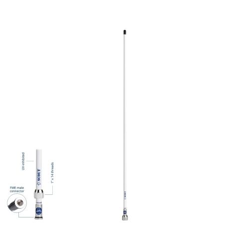 Scout Polyester VHF Antenne Quick 1 meter QuickFit