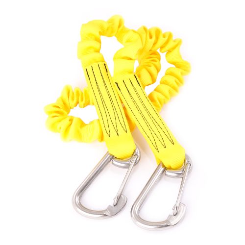 Veiligheidslijn ECO Elastisch 1- 2 meter met RVs haken Veiligheidslijn ECO Elastisch 1- 2 meter met RVs haken