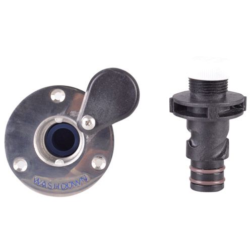 Deck fitting washdown pump