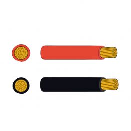 AutoMarine Montage kabel in rood en zwart 4.0mm² Per meter bestelbaar