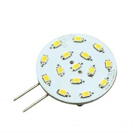 G4 zij-insteek LED, warmwit en dimbaar, 10-30volt, Ø23,6mm