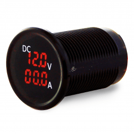 Voltmeter/Amperemeter Digitaal LED 12-24 Volt