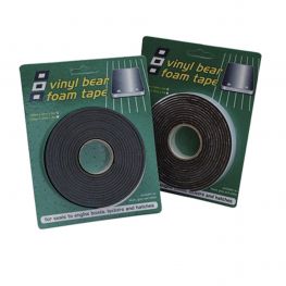 Vinyl Foam tape, zwart, 3 meter