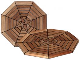 Los Teak Tafelblad "Eight"