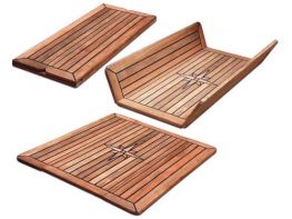 Los Teak Tafelblad Opklapbaar "Wing"