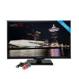 Alphatronics SL-22 DSBWI + WebOs 22 Inch 12 Volt SmartTv met DVD
