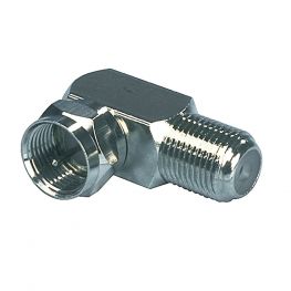 Haakse Antenne Adapter F-Male - F-Connector Female
