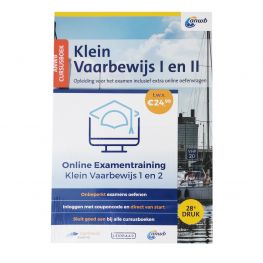 ANWB Cursusboek Klein vaarbewijs 1 & 2 plus Online examentraining 