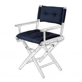 ARC Deluxe Kussen Navy voor Regisseursstoel