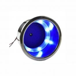 Bekerhouder RVS Inbouw Blauw LED Verlichting 12V 90mm