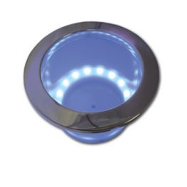 Bekerhouder RVS Inbouw met LED verlichting Blauw