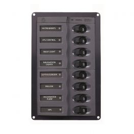 BEP Marine 901 V Schakelpaneel 8 Schakelaars 12 Volt Verticaal