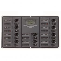BEP Marine 903D Schakelpaneel 20 Schakelaars 12 Volt Digitale Meter
