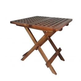 Boottafel inklapbaar met onderstel 50x50x50 cm