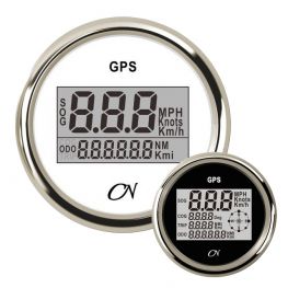 CN GPS snelheidsmeter met kompas digitaal met Chromen ring Wit of Zwart