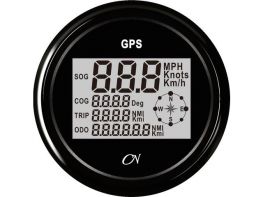 CN GPS snelheidsmeter met kompas digitaal Zwart