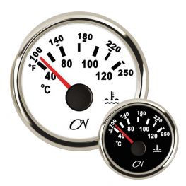 CN koelwater temperatuur meter met Chromen ring Wit of Zwart