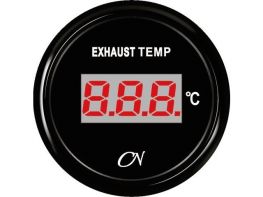 CN uitlaattemperatuur meter digitaal Zwart incl. gever