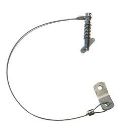 Dropnosepin Met Veer & Kabel RVS