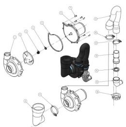 Elektromotor 24 volt (6) voor Laguna Hydro Vacuüm & Silent Premium Toilet