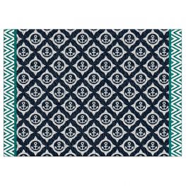 Entree Mat "SOFT" Blauw 70 x 50 cm