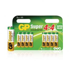 GP Alkaline Batterij AA 1.5 V Super 8-Promotional Blister
