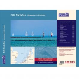 Imray Waterkaart 2120 Noordzee - Nieuwpoort tot Den Helder