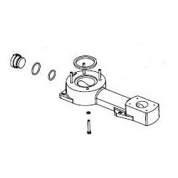 Kunststof Voetstuk (6) met Pakkingring voor Johnson Pump/Allpa Handpomptoilet