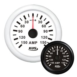 KUS Amperemeter tot 150A incl. Shunt Wit of Zwart