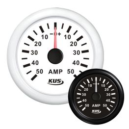 KUS Amperemeter tot 50A incl. Shunt Wit of Zwart