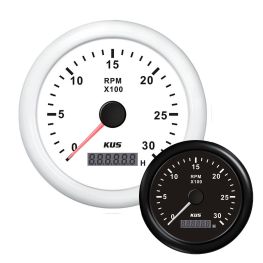 KUS Toerenteller 3000 rpm Diesel met Digitale Uren Teller Wit of Zwart