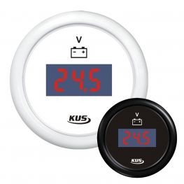 KUS Voltmeter Digitaal 9 - 32 Volt Wit of Zwart