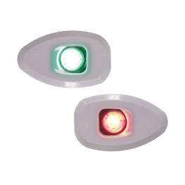 Lalizas Micro LED Navigatielicht Bak- & Stuurboord Set Wit Zijmontage Zelfklevend