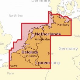 Navionics Binnenwater Nederland Platinum+ NPEU076R Benelux en West Duitsland 