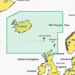 Navionics Waterkaart Platinum+ Regular NPEU043R IJsland tot Schotland - Preloaded MSD