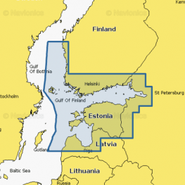 Navionics Waterkaart Platinum+ Regular NPEU050R Golf van Finland & Riga - Preloaded MSD