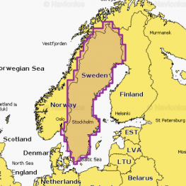 Navionics Waterkaart Platinum+ Regular NPEU067R Zweden Meren en Rivieren - Preloaded MSD
