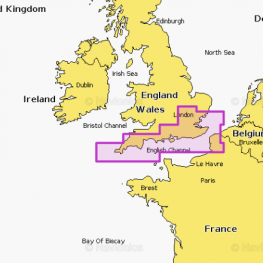 Navionics Waterkaart Platinum+ Regular NPEU074R Zuidkust Engeland - Preloaded MSD