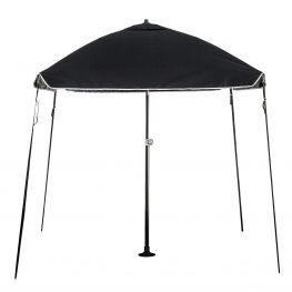 Protecq Bimini Boot parasol 200 x 200cm Antraciet Zwart Tilting