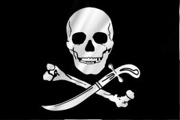 Piratenvlag voor de boot