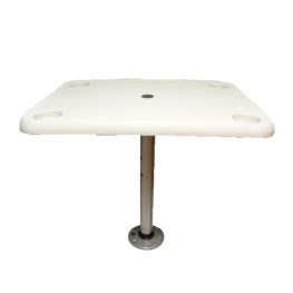Rechthoekige tafel, verwijderbaar, 406 x 711mm, incl. poot en voet