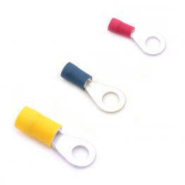 Ring kabelschoen geïsoleerd voor kabel 0,5-6mm², Ø3-8mm